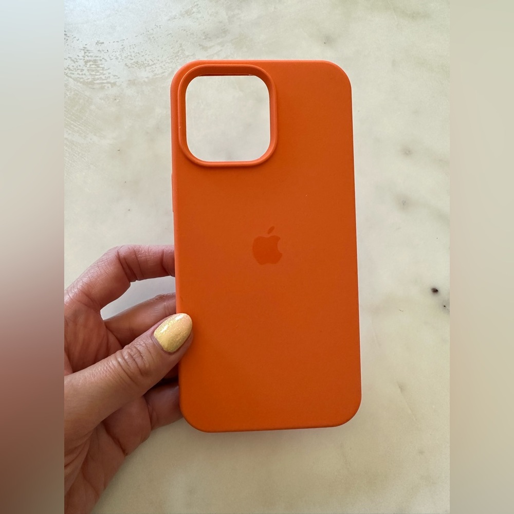 Silicone Case For Apple iphone 14 Pro Max Orange